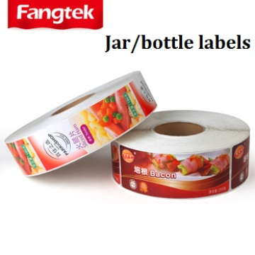 Glossy Vinyl Adhesive Printing Custom Food Stickers Supplement Roll Juice Food packaging Herb Jar Labels